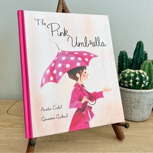 👑The Pink Umbrella by Amélie Callot Illustrated Hardcover Kids Book Tundra 2018